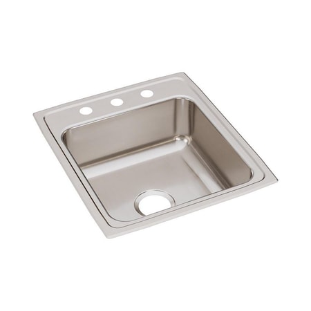 Gourmet Stainless Steel 19-1/2 X 22 X 7-5/8 Single Bowl Top Mount Sink